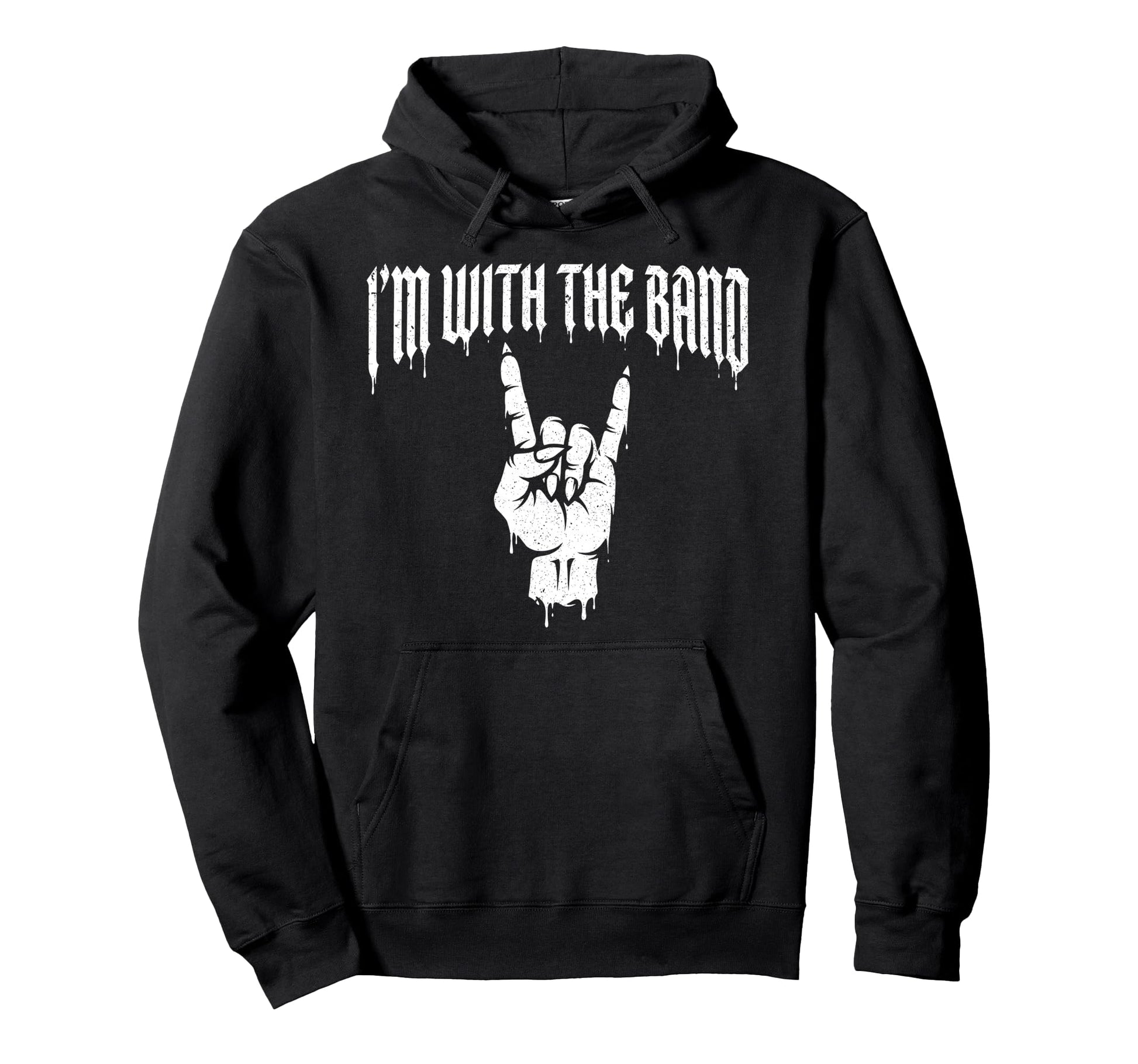 Im Band Rock Music Lover Rock Sign Heavy Hoodie - Novelty Apparel Unisex - T-Shirt, Sweatshirt, Hoodie