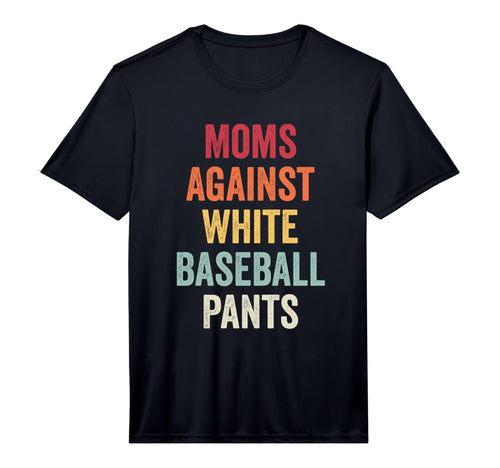 Mens Moms Against White Baseball Pants T-Shirt - Custom Art Print Unisex - T-Shirt, Sweatshirt, Hoodie