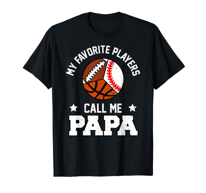 My Favorites Baseball Basketball T-Shirt - Novelty Apparel for Adults - T-Shirt, Sweatshirt, Hoodie