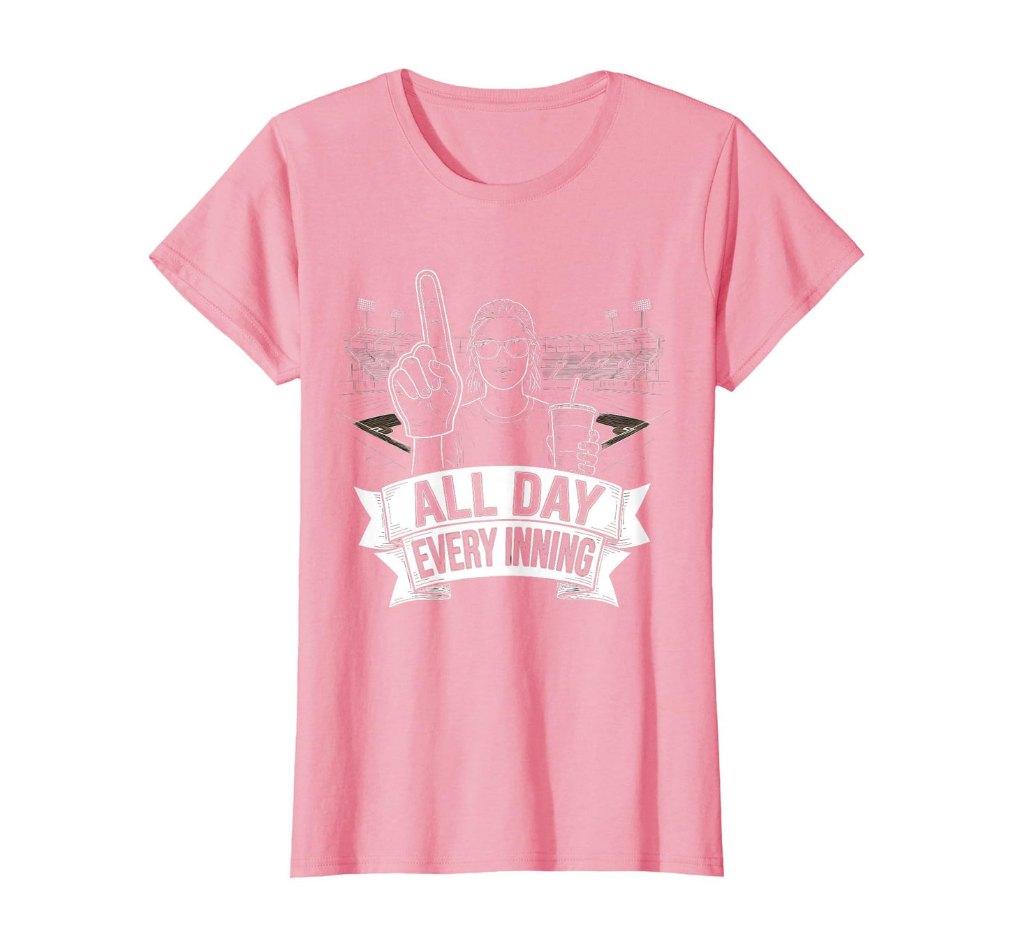 All Day Every Inning Baseball Mom T-Shirt - Graphic Print Men Women - T-Shirt, Sweatshirt, Hoodie