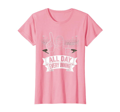 All Day Every Inning Baseball Mom T-Shirt - Graphic Print Men Women - T-Shirt, Sweatshirt, Hoodie