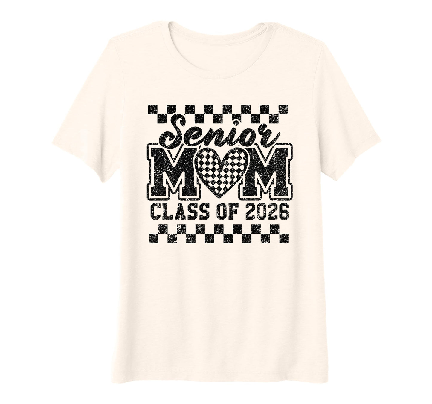Womens Checkered Heart Game Day Class T-Shirt - Custom Art Print Unisex - T-Shirt, Sweatshirt, Hoodie