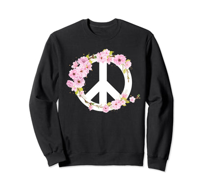 70S 60S Hippie Festival Love Peace Sweatshirt - Novelty Apparel Men Women - T-Shirt, Sweatshirt, Hoodie