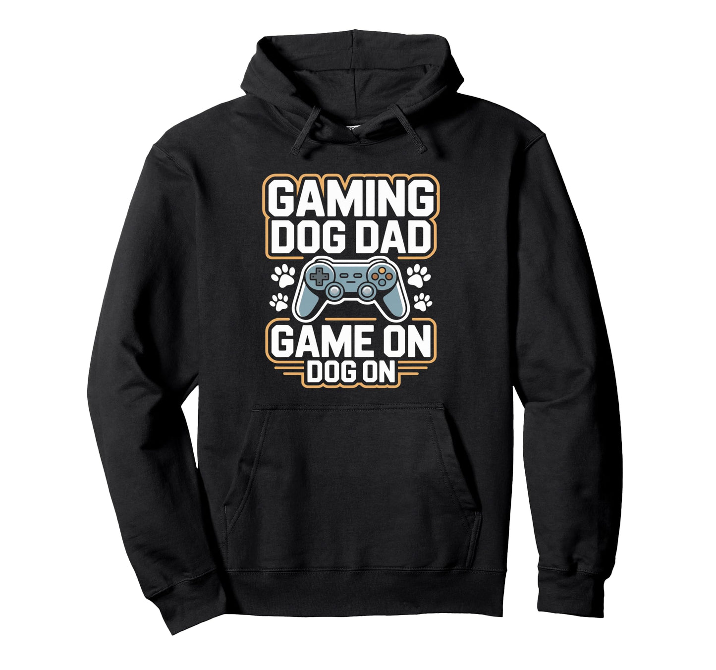 Funny Gaming Dog Dad Game Dog Controller Hoodie - Unique Graphic for Adults - T-Shirt, Sweatshirt, Hoodie