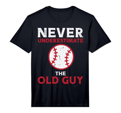 Mens Never Underestimate Old Guy T-Shirt - Custom Art Print Unisex - T-Shirt, Sweatshirt, Hoodie