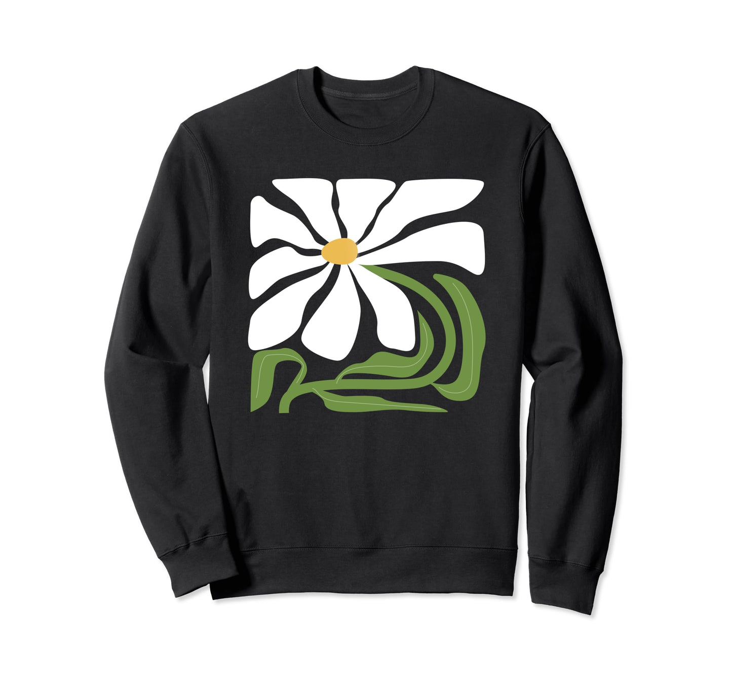 Awesome Boho Daisy Flower Big Sweatshirt - Fun Novelty Design Men Women - T-Shirt, Sweatshirt, Hoodie