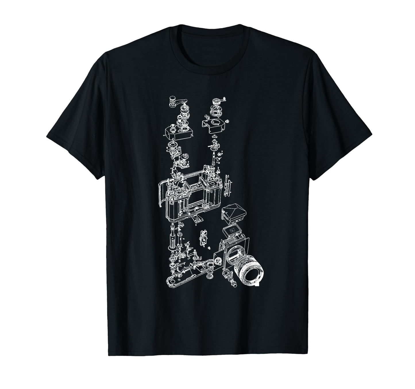 Film Camera Diagram Photography T-Shirt - Casual Everyday Wear Unisex - T-Shirt, Sweatshirt, Hoodie
