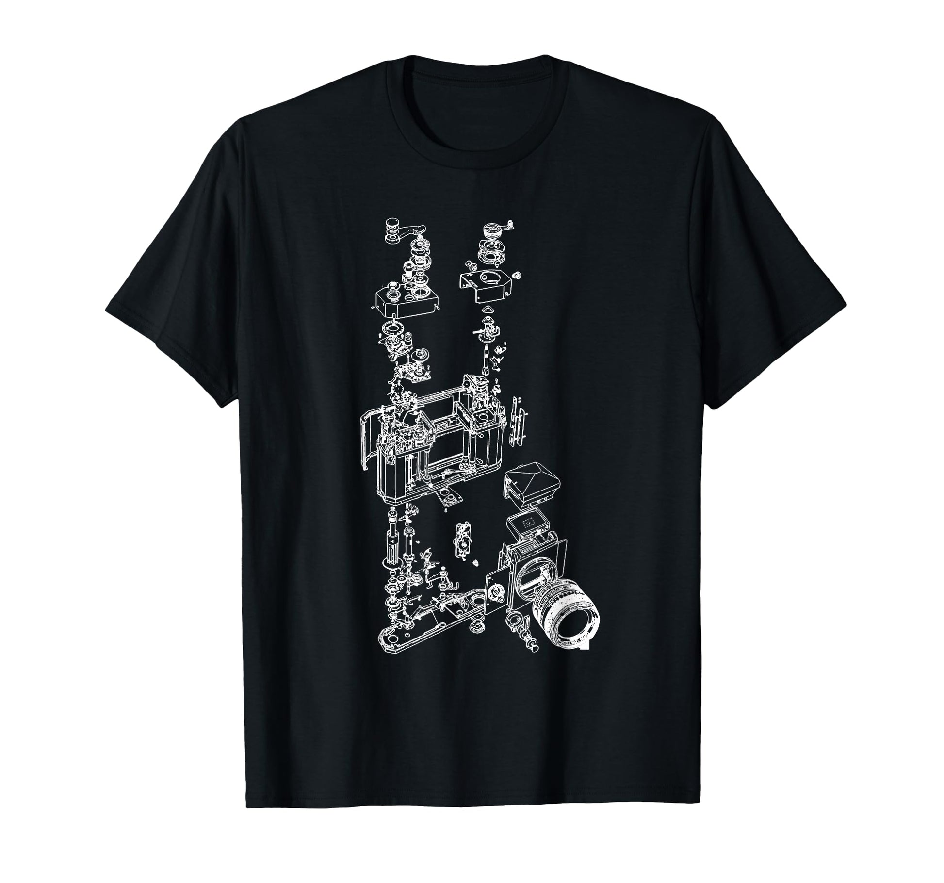 Film Camera Diagram Photography T-Shirt - Casual Everyday Wear Unisex - T-Shirt, Sweatshirt, Hoodie
