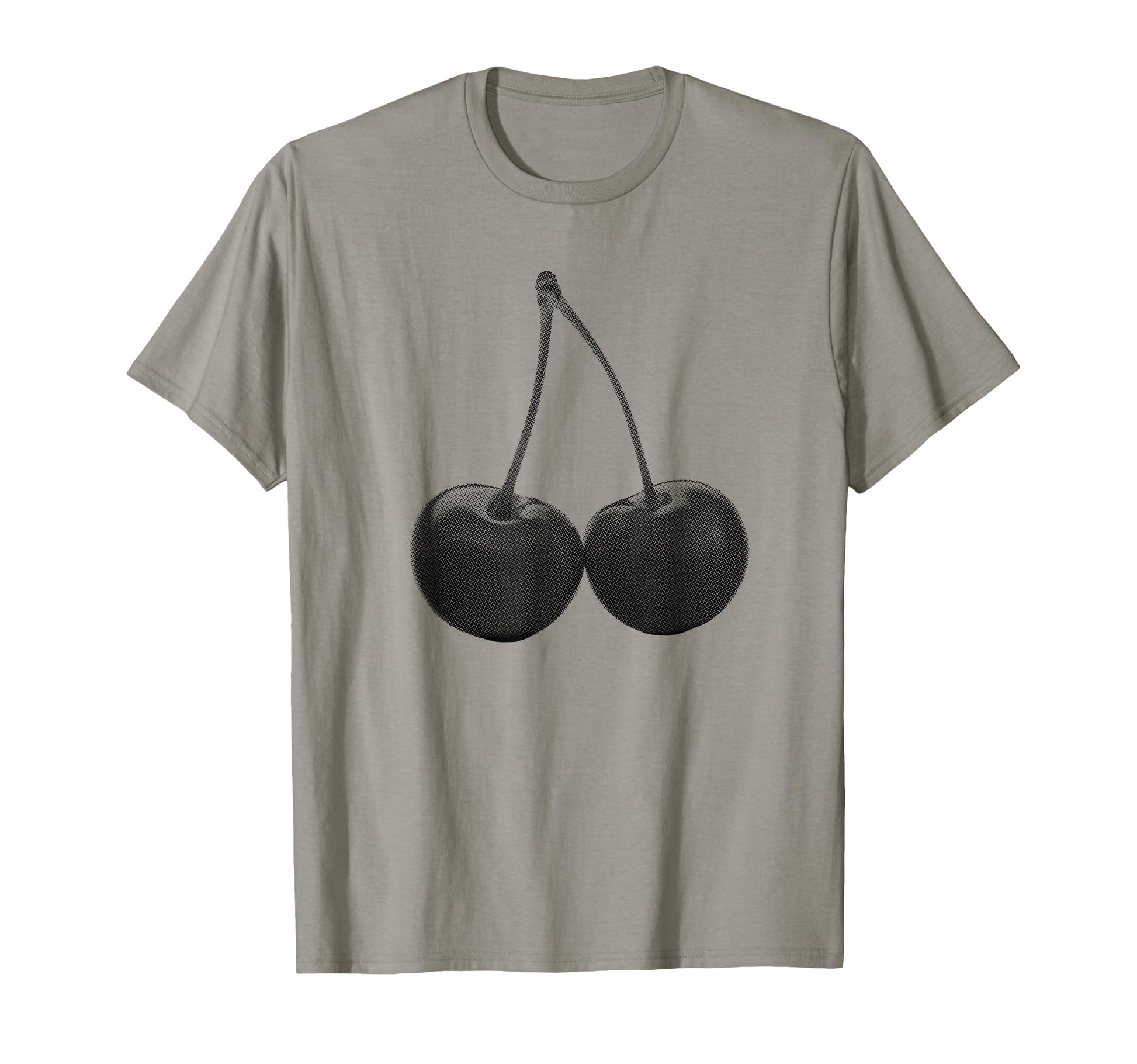Stylish Cherries Black Y2K Aesthetic T-Shirt - Minimalist Print Men Women - T-Shirt, Sweatshirt, Hoodie