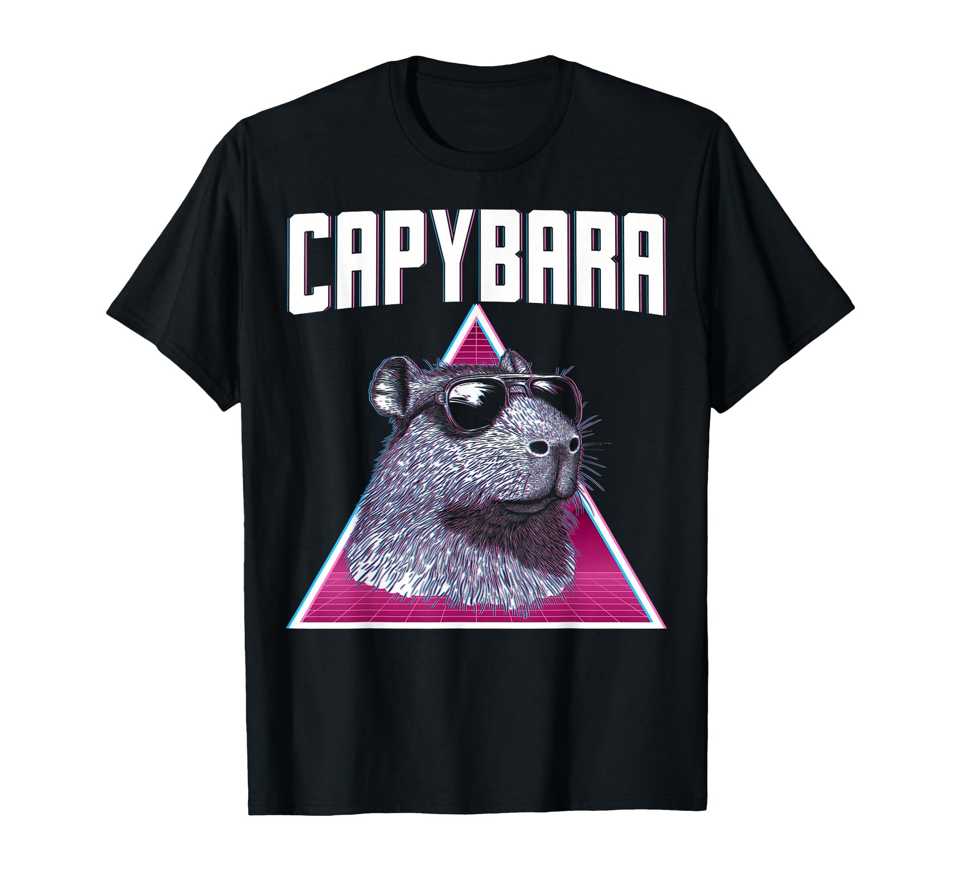 Capybara Capibara Sunglasses T-Shirt - Custom Art Print for Adults - T-Shirt, Sweatshirt, Hoodie