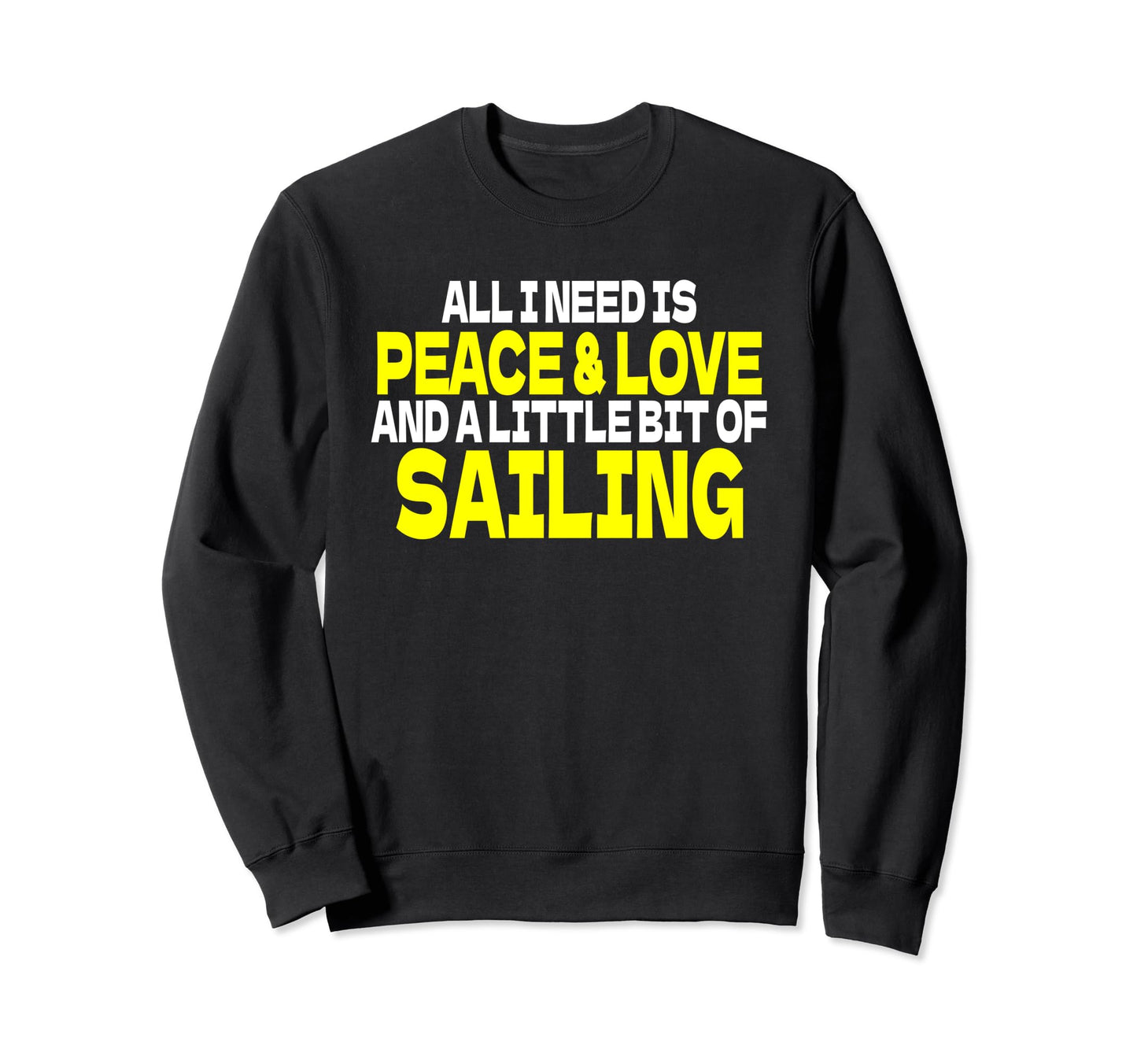Sailing License Ship Captain Peace Sweatshirt - Minimalist Print Men Women - T-Shirt, Sweatshirt, Hoodie