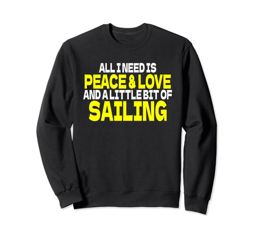 Sailing License Ship Captain Peace Sweatshirt - Minimalist Print Men Women - T-Shirt, Sweatshirt, Hoodie