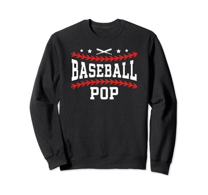 Baseball Pop Grandpa Proud Sweatshirt - Casual Everyday Wear for Adults - T-Shirt, Sweatshirt, Hoodie