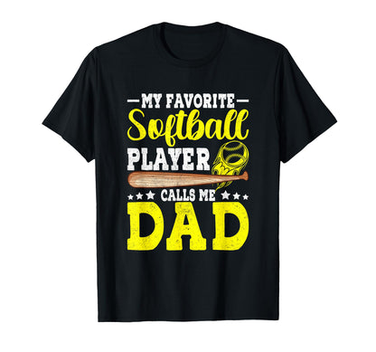 Funny Softball Dad Sports Team Player T-Shirt - Unique Graphic for Adults - T-Shirt, Sweatshirt, Hoodie