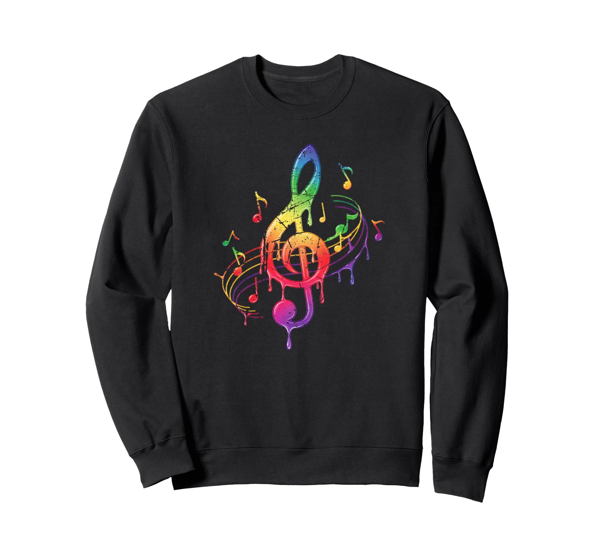 Rainbow Sheet Music Lover Sweatshirt - Minimalist Print Men Women - T-Shirt, Sweatshirt, Hoodie