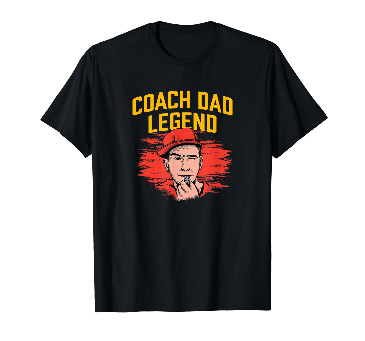 Coach Dad Legend Coaching Fathers T-Shirt - Custom Art Print for Adults - T-Shirt, Sweatshirt, Hoodie