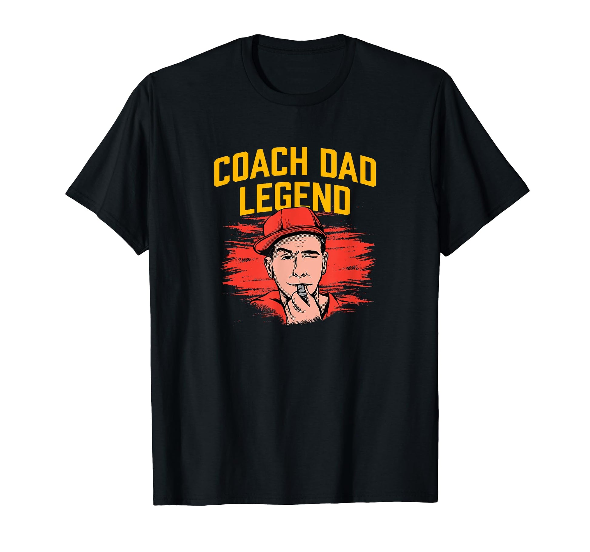 Coach Dad Legend Coaching Fathers T-Shirt - Custom Art Print for Adults - T-Shirt, Sweatshirt, Hoodie