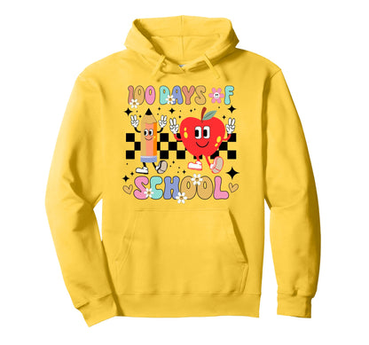 100 Days School Boho Flower 100Th Day Hoodie - Streetwear Style for Adults - T-Shirt, Sweatshirt, Hoodie