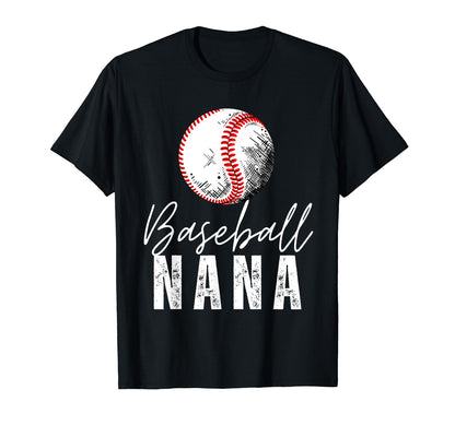 Baseball Nana Family Matching T-Shirt - Casual Everyday Wear for Adults - T-Shirt, Sweatshirt, Hoodie