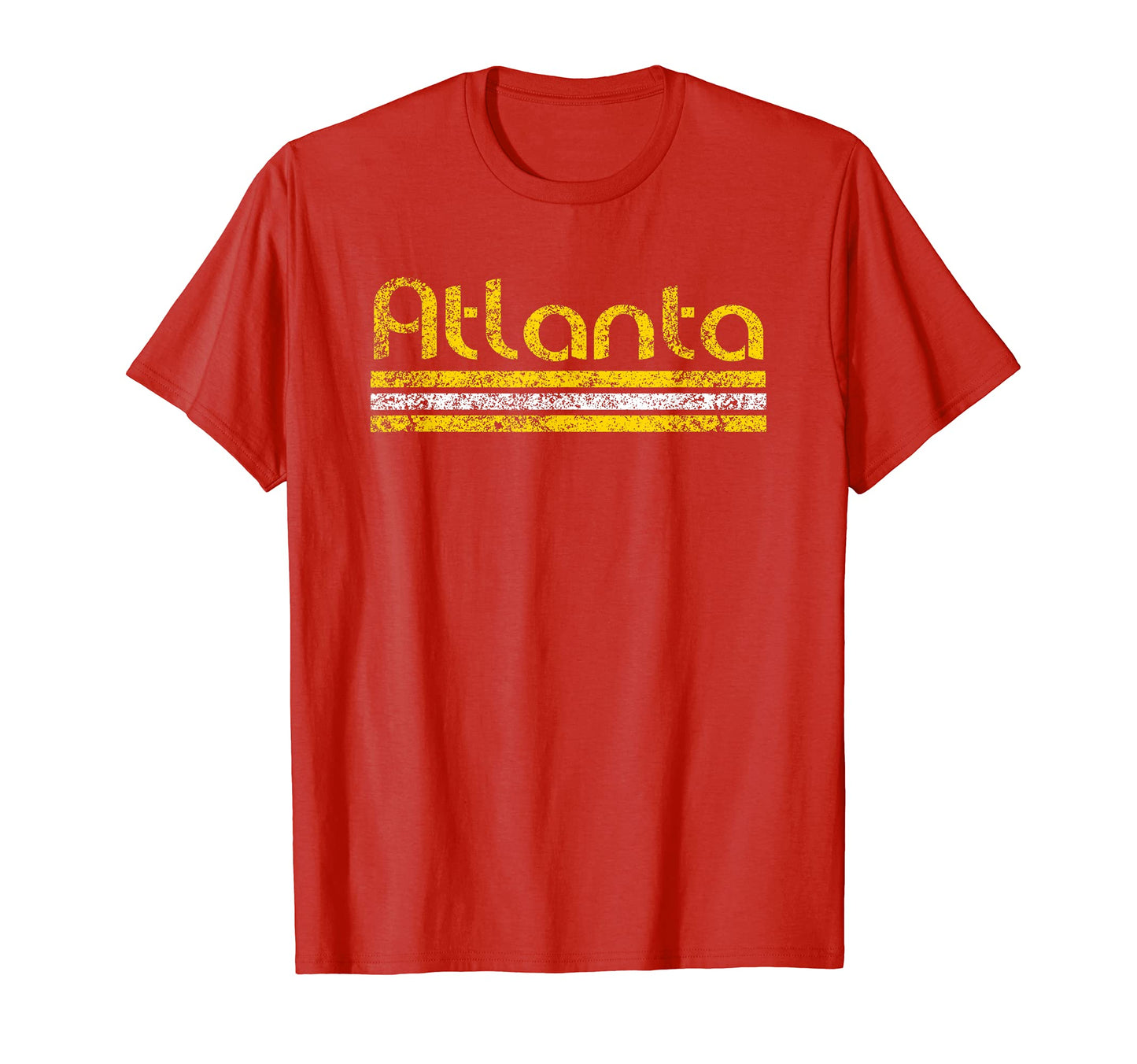 Atlanta Georgia Weathered Stripe T-Shirt - Minimalist Print Men Women - T-Shirt, Sweatshirt, Hoodie