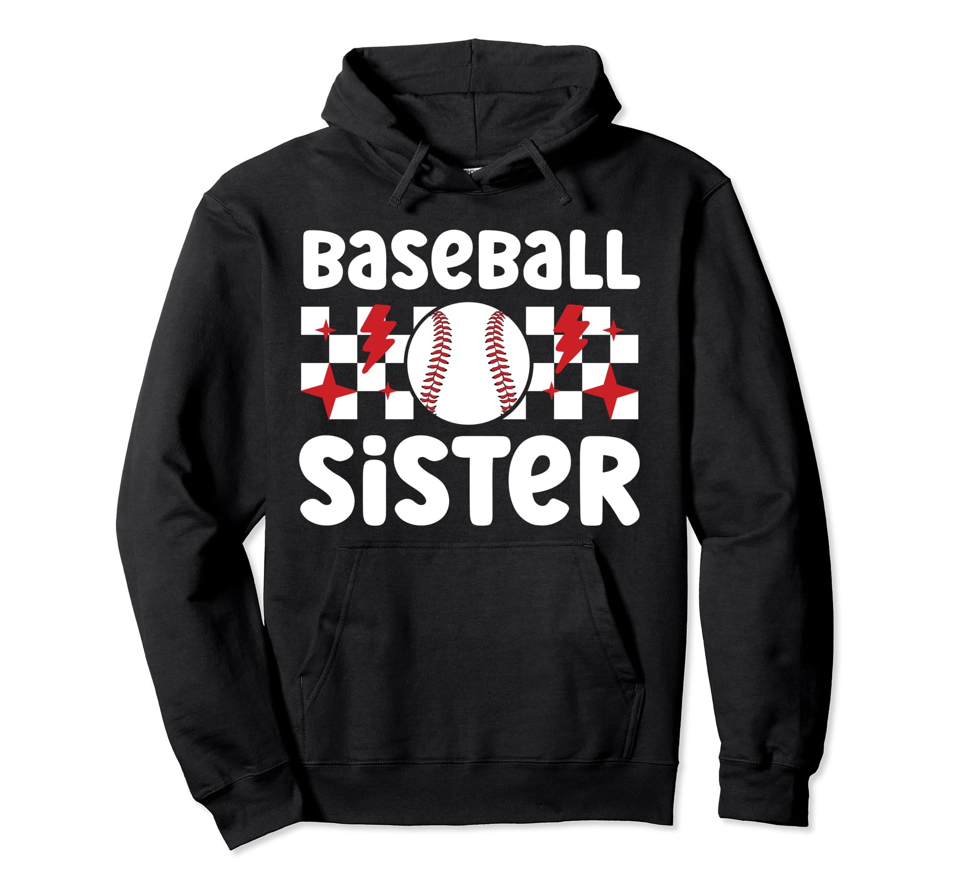 Baseball Sister Baseball Player Hoodie - Unique Graphic for Adults - T-Shirt, Sweatshirt, Hoodie
