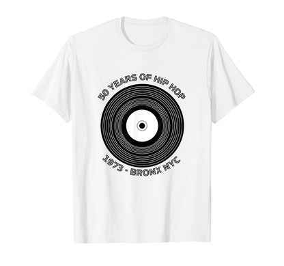 50 Years Hip Hop Bronx Nyc Est T-Shirt - Casual Everyday Wear for Adults - T-Shirt, Sweatshirt, Hoodie