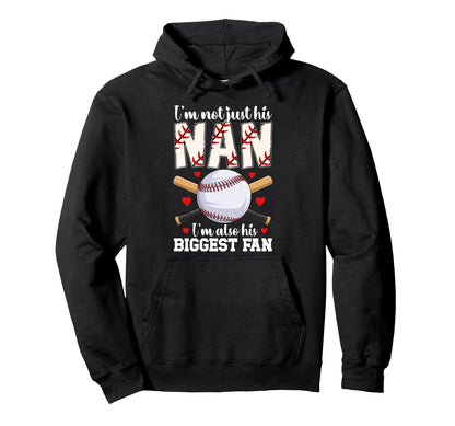 His Biggest Fan Baseball Nan Baseball Hoodie - Streetwear Style Unisex - T-Shirt, Sweatshirt, Hoodie