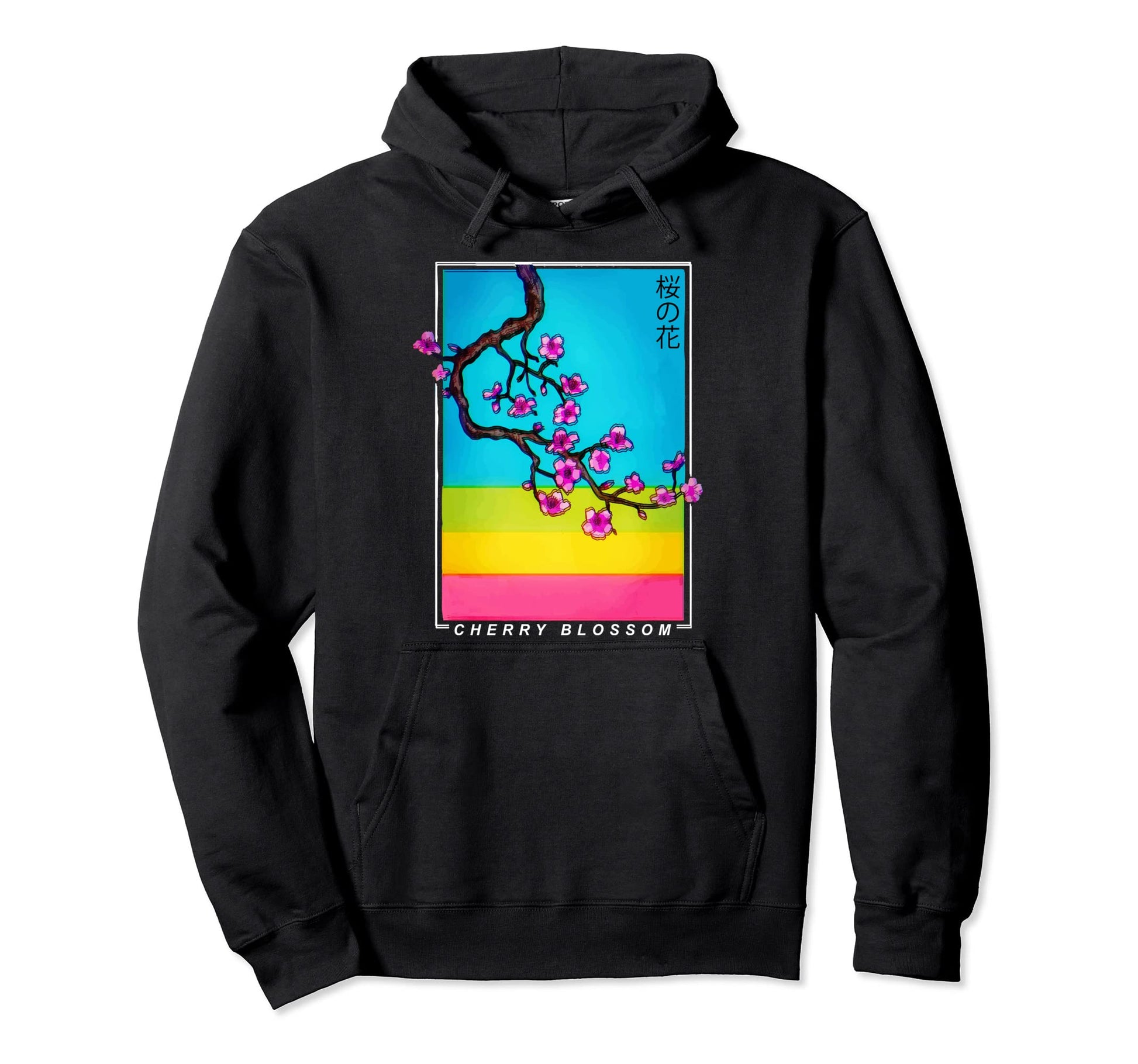 Japanese Aesthetic Vaporwave Cherry Hoodie - Aesthetic Graphic Unisex - T-Shirt, Sweatshirt, Hoodie
