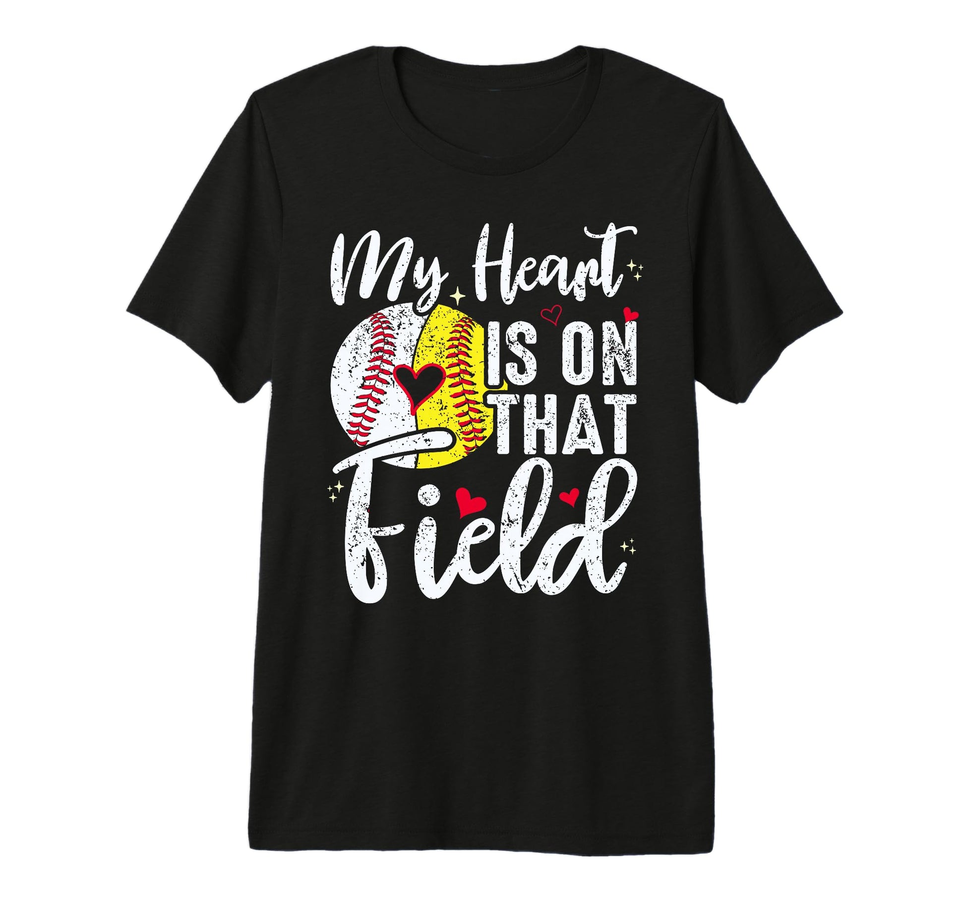 My Heart Is That Field Baseball T-Shirt - Novelty Apparel Men Women - T-Shirt, Sweatshirt, Hoodie