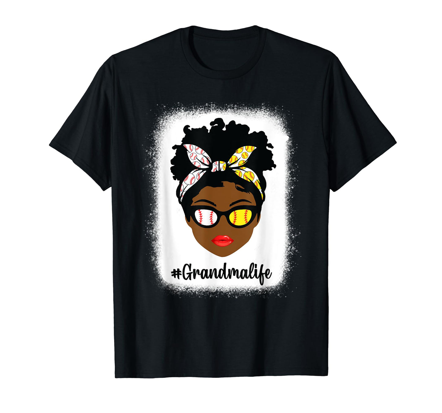 Black Grandma Life Baseball Softball T-Shirt - Minimalist Print Men Women - T-Shirt, Sweatshirt, Hoodie