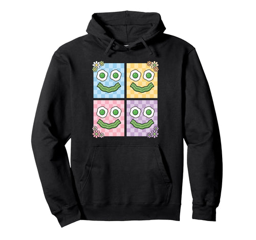 Green Face Eggs And Bacon Breakfast Hoodie - Aesthetic Graphic Men Women - T-Shirt, Sweatshirt, Hoodie