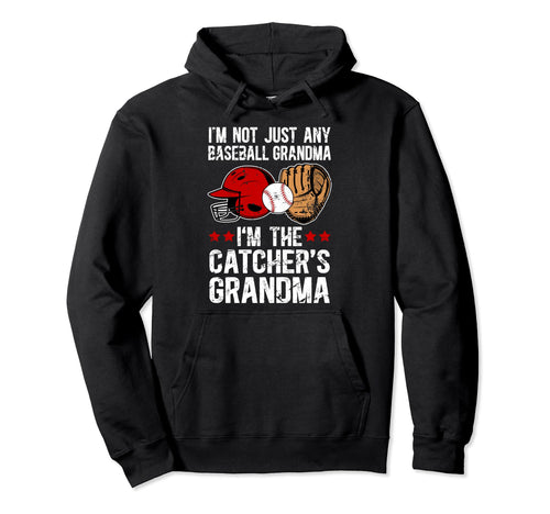 Im Baseball Catcher Grandma Baseball Hoodie - Minimalist Print Men Women - T-Shirt, Sweatshirt, Hoodie