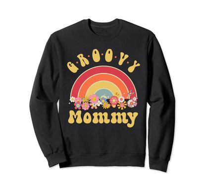 Groovy Mommy Matching Family Sweatshirt - Trendy Graphic for Adults - T-Shirt, Sweatshirt, Hoodie