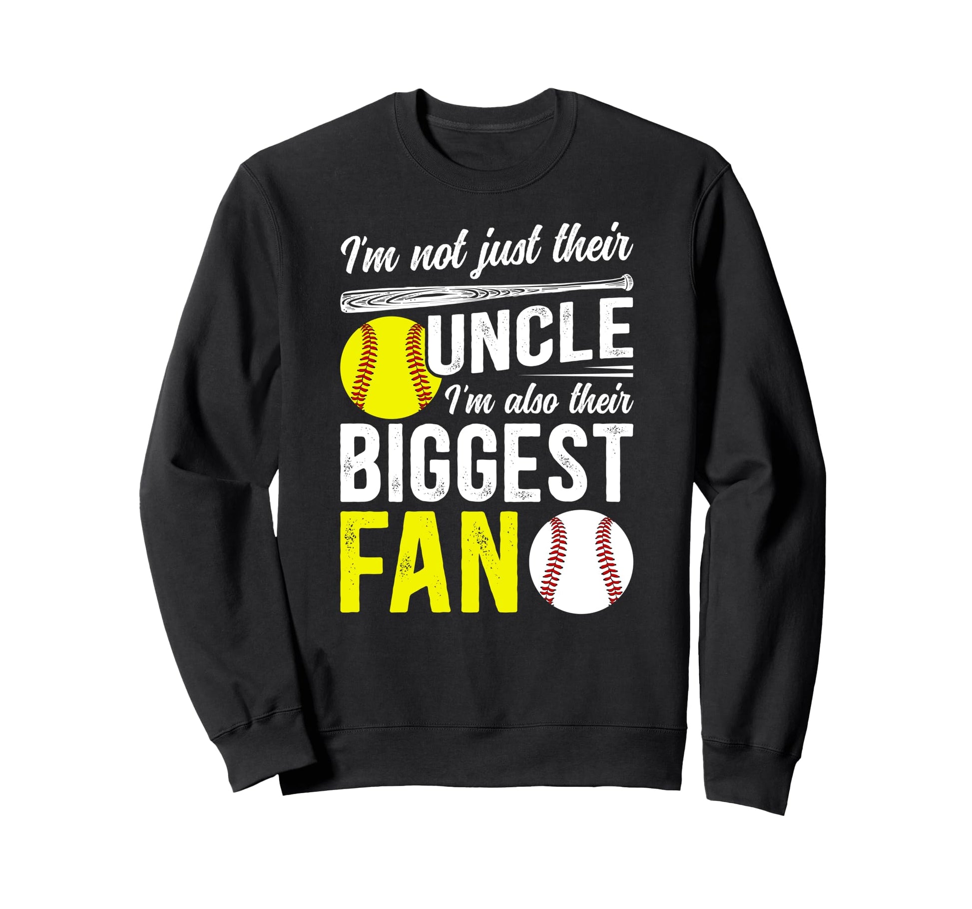 Their Biggest Fan Baseball Softball Sweatshirt - Custom Art Print Unisex - T-Shirt, Sweatshirt, Hoodie