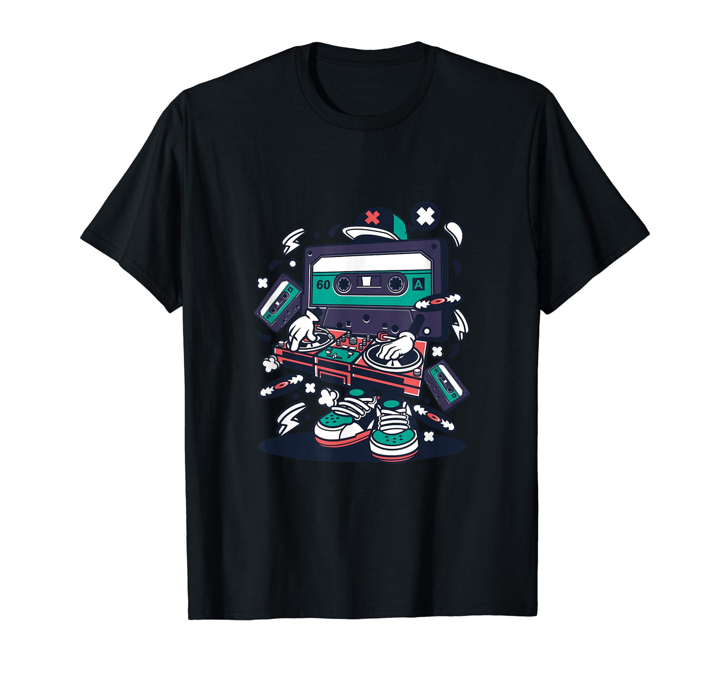 90S Oldschool Hiphop Dj T-Shirt - Unique Graphic for Adults - T-Shirt, Sweatshirt, Hoodie