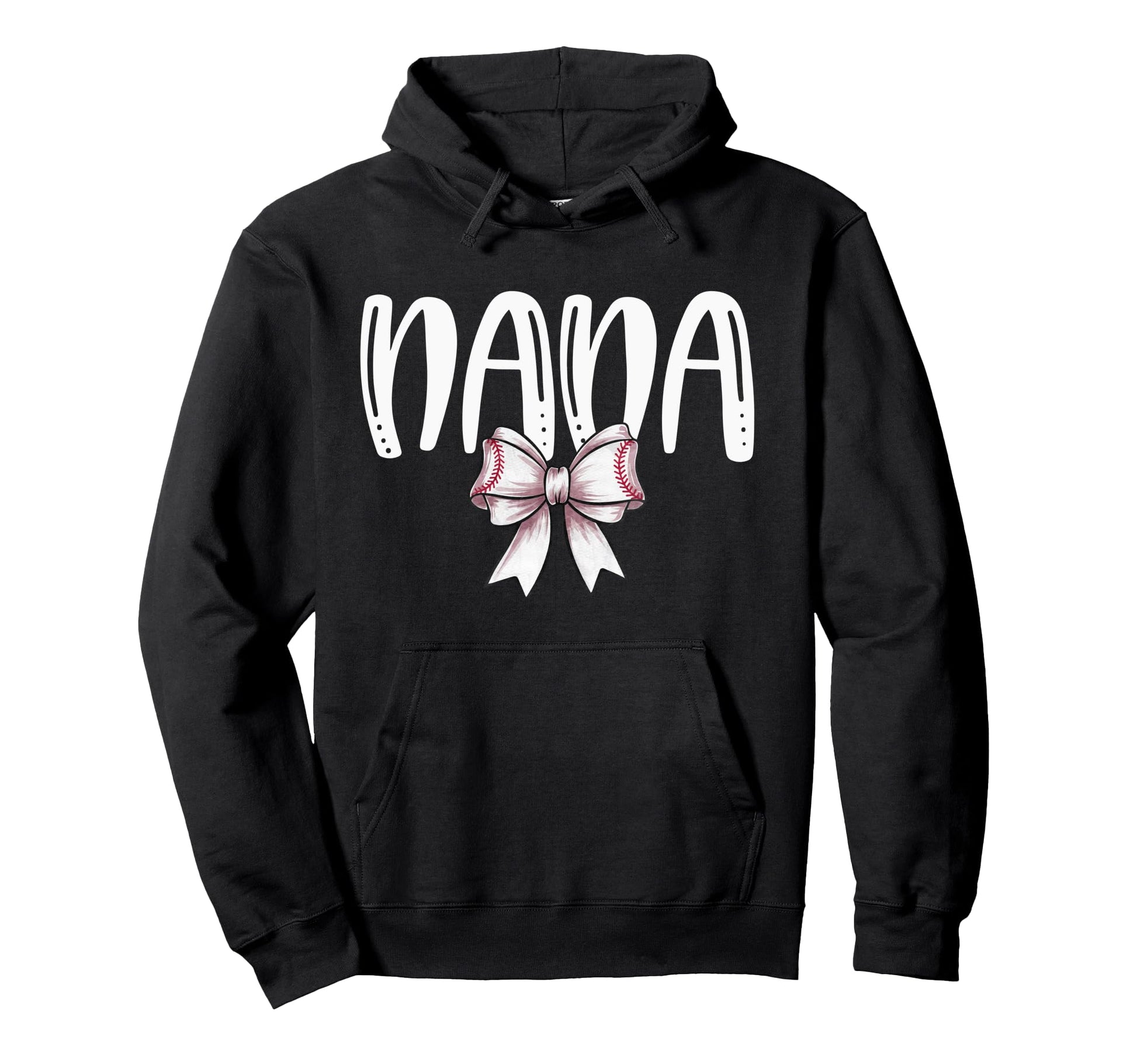Coquette Baseball Nana Spirit Hoodie - Casual Everyday Wear for Adults - T-Shirt, Sweatshirt, Hoodie