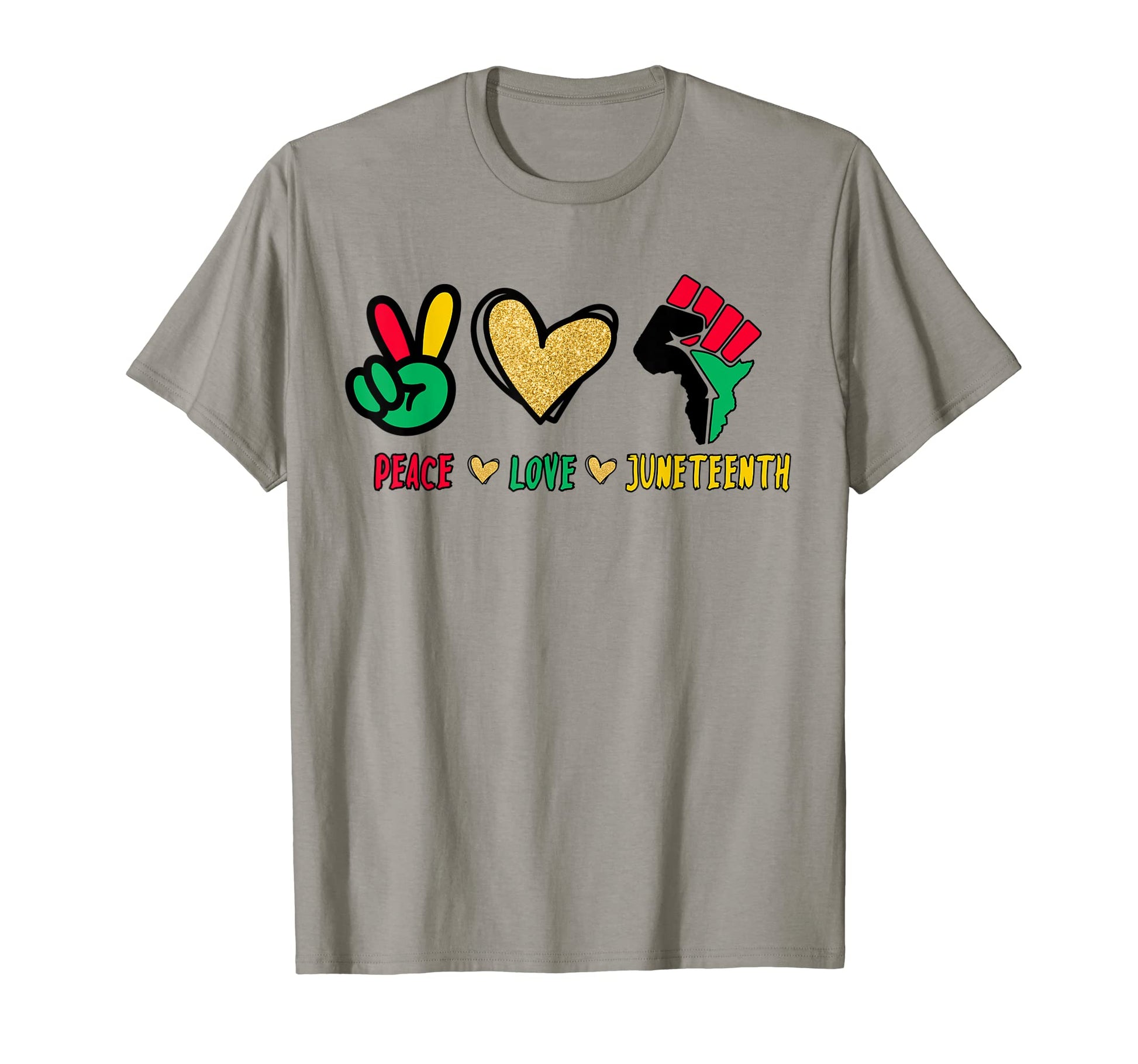 Juneteenth Peace Love Black Pride T-Shirt - Unique Graphic Men Women - T-Shirt, Sweatshirt, Hoodie