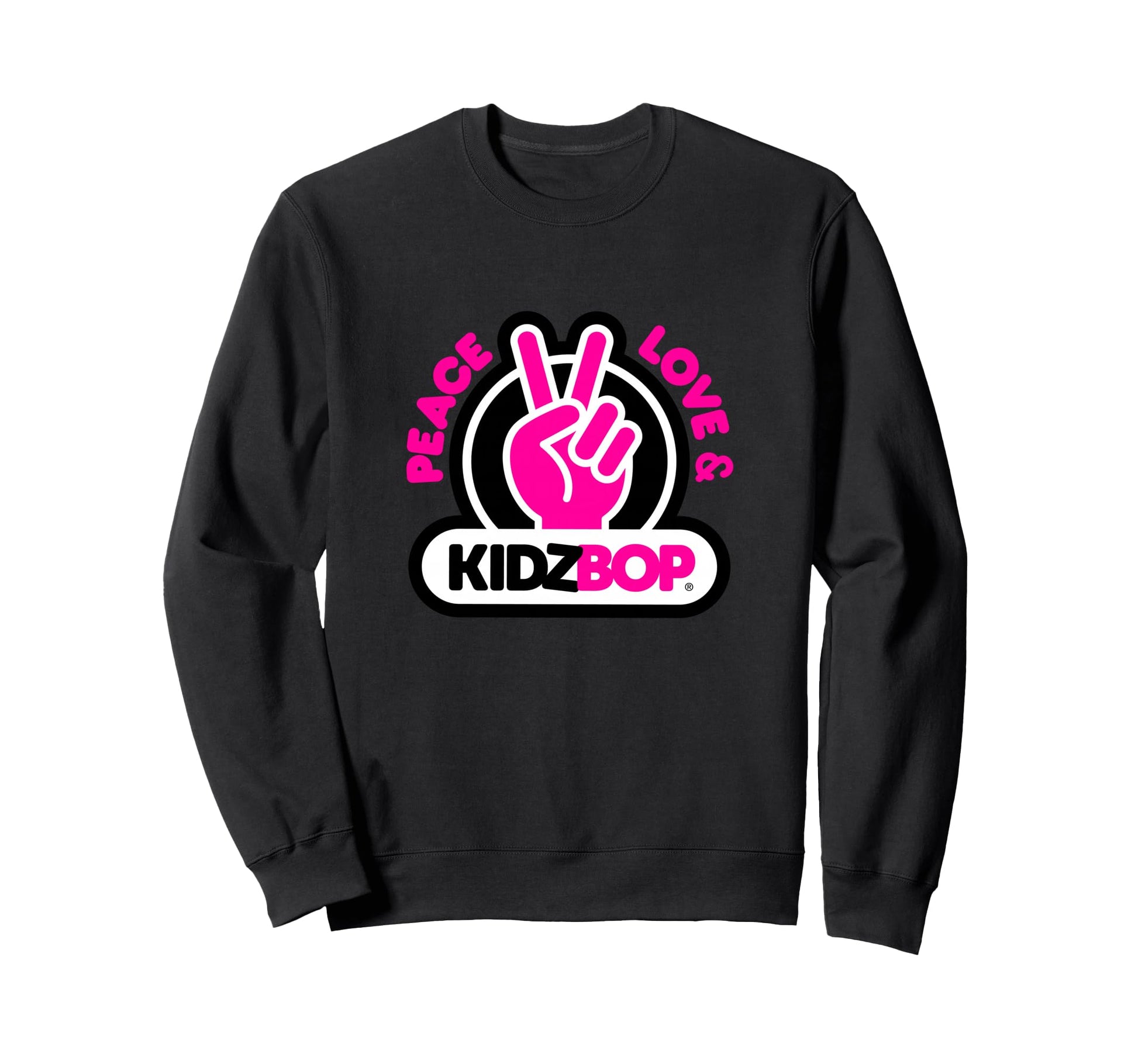 Kidz Bop Peace Love Sweatshirt - Casual Everyday Wear for Adults - T-Shirt, Sweatshirt, Hoodie