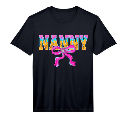 Baseball Nanny Ice Cream Drip Game T-Shirt - Fun Novelty Design for Adults - T-Shirt, Sweatshirt, Hoodie