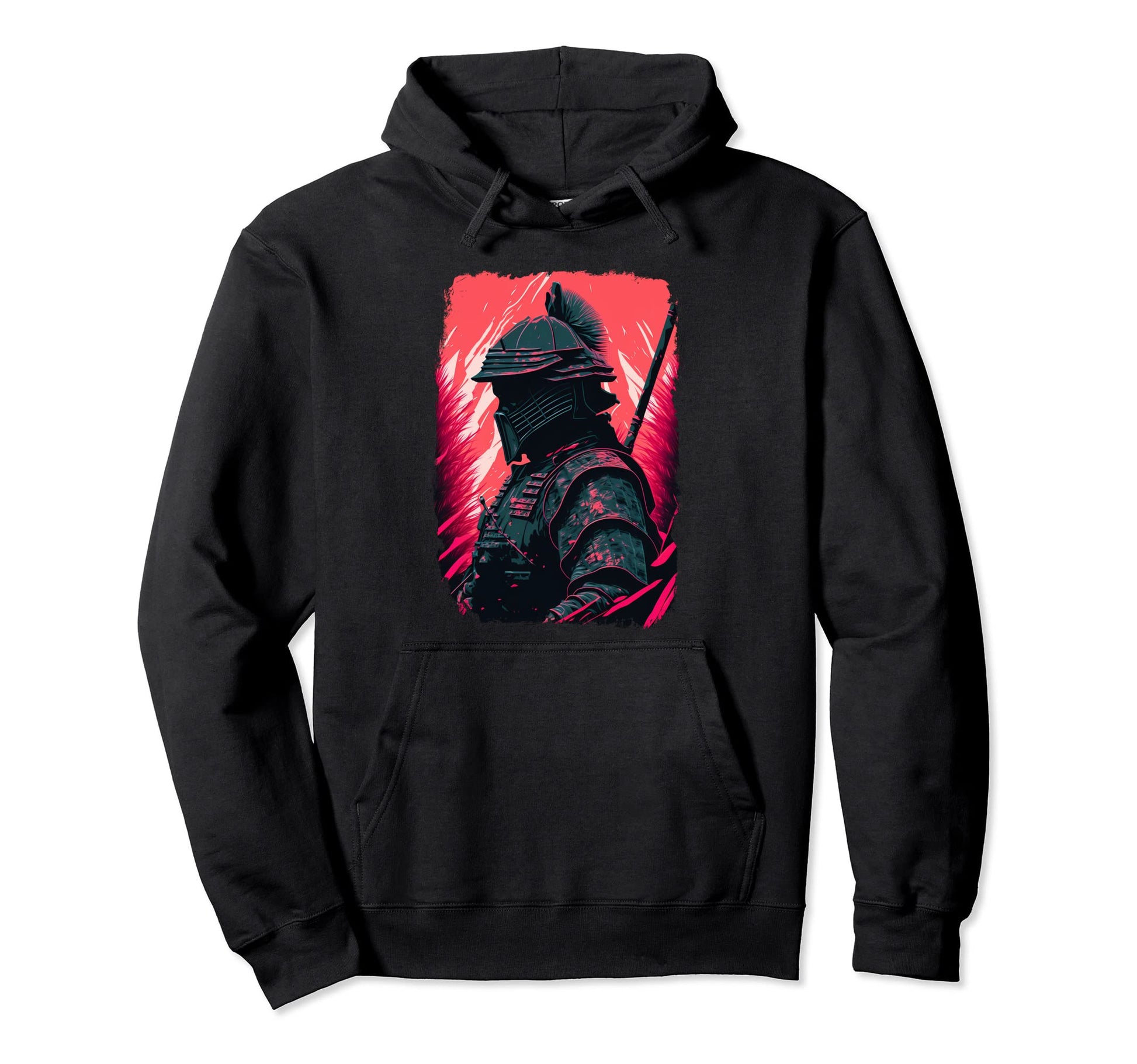 Vaporwave Aesthetic Cyberpunk Samurai Hoodie - Novelty Apparel Unisex - T-Shirt, Sweatshirt, Hoodie