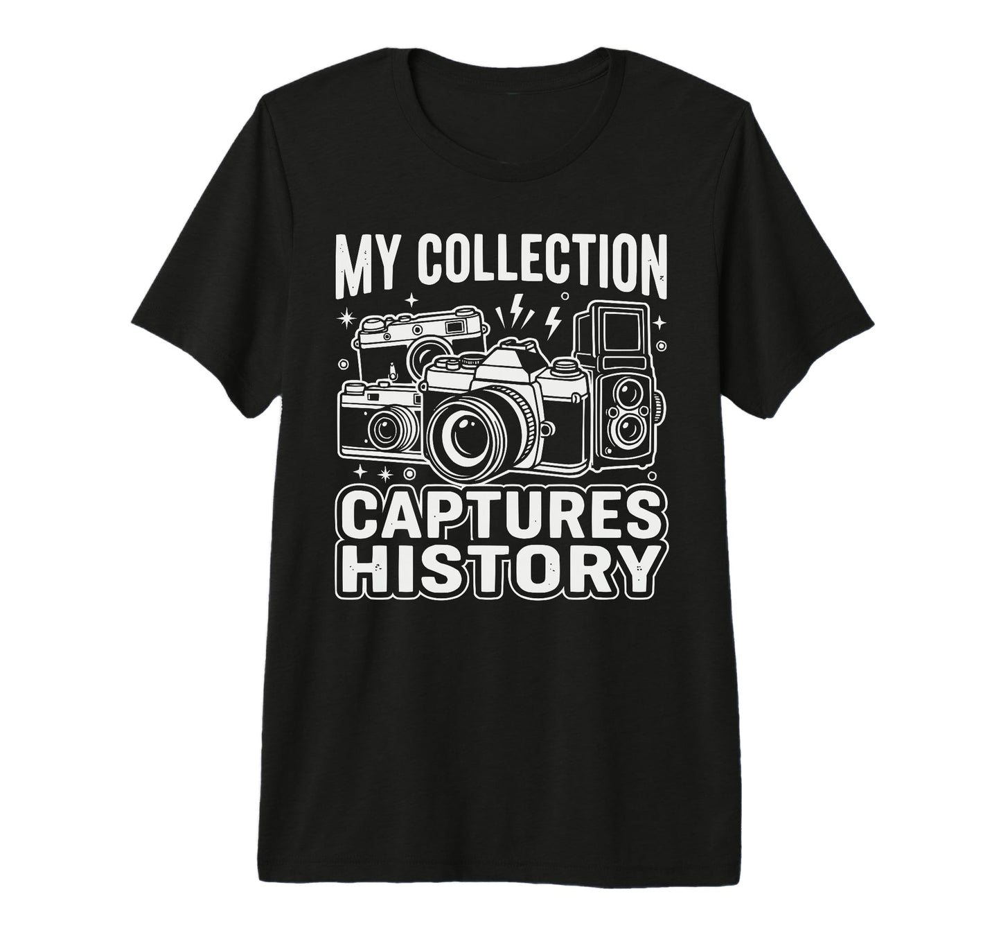 Camera Collector Photography T-Shirt - Graphic Print Men Women - T-Shirt, Sweatshirt, Hoodie