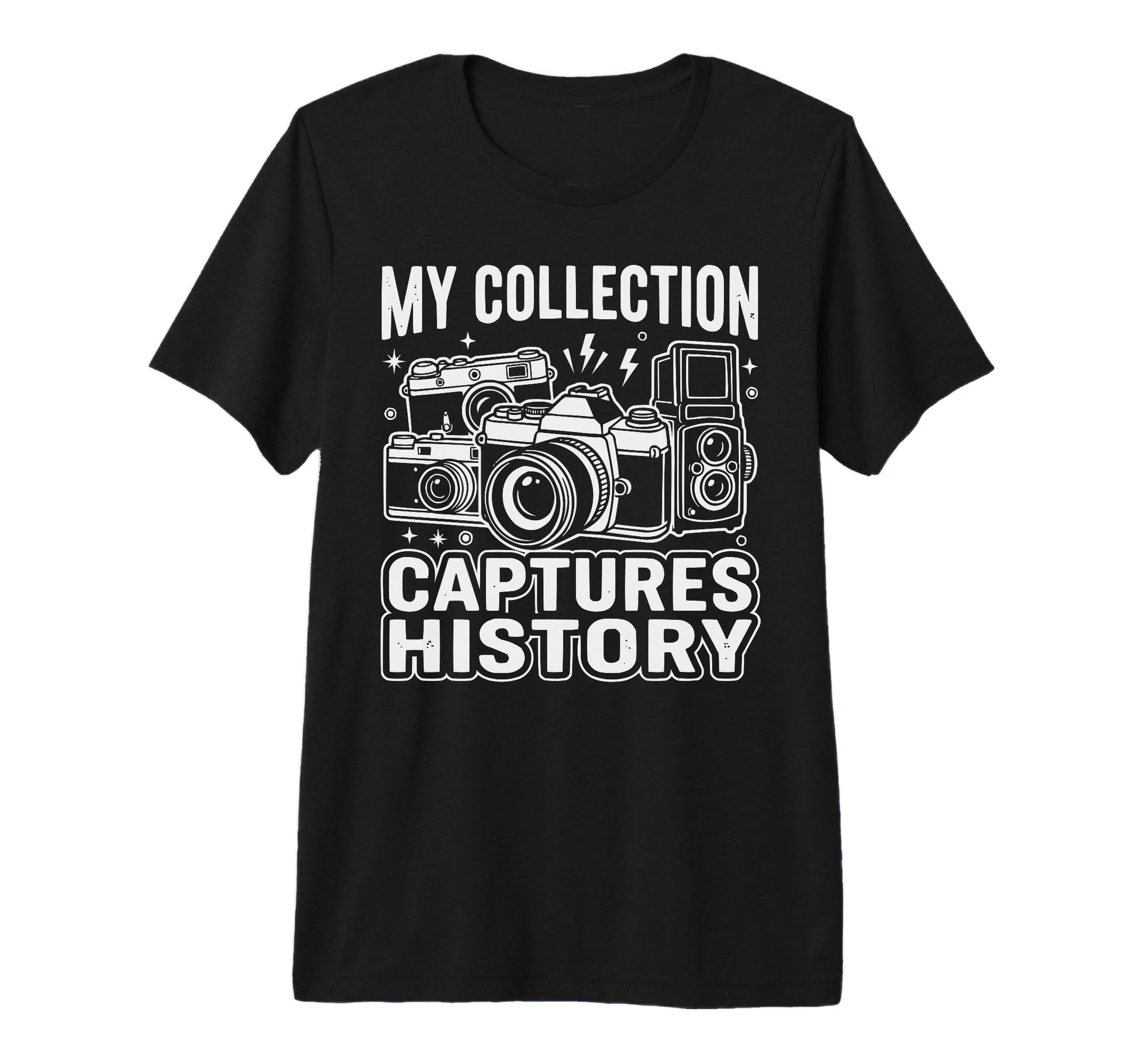 Camera Collector Photography T-Shirt - Graphic Print Men Women - T-Shirt, Sweatshirt, Hoodie