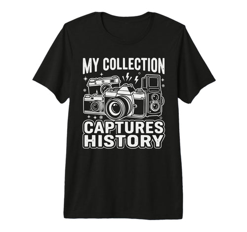 Camera Collector Photography T-Shirt - Graphic Print Men Women - T-Shirt, Sweatshirt, Hoodie