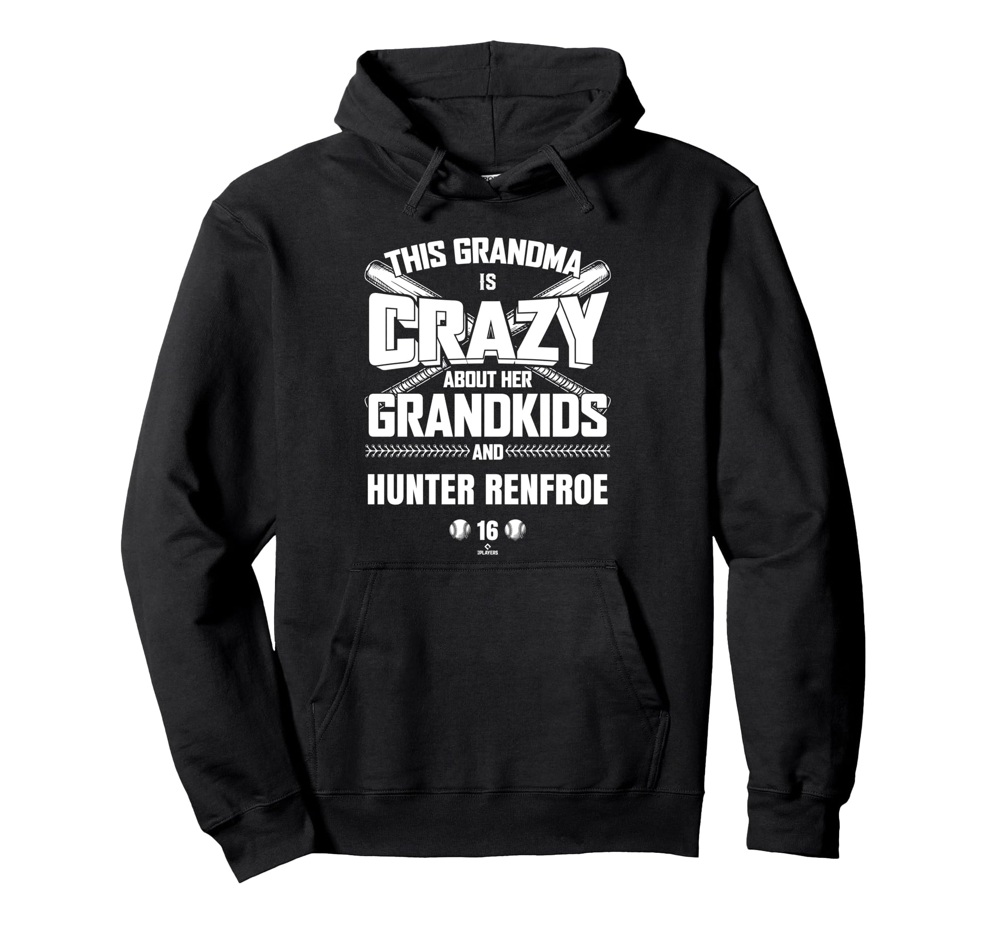 Grandma Crazy Hunter Renfroe Kansas Hoodie - Aesthetic Graphic Men Women - T-Shirt, Sweatshirt, Hoodie