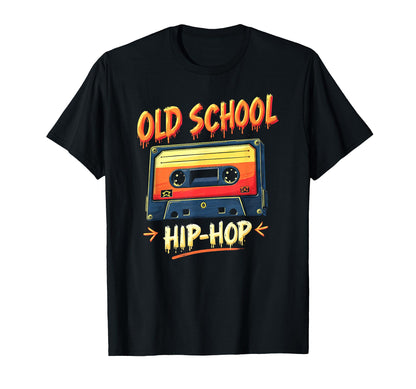 Old School Hip Hop Cassette T-Shirt - Aesthetic Graphic for Adults - T-Shirt, Sweatshirt, Hoodie