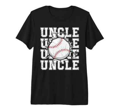 Baseball Uncle Cracked Wall Family T-Shirt - Graphic Print for Adults - T-Shirt, Sweatshirt, Hoodie