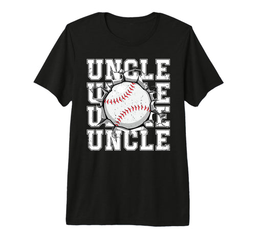 Baseball Uncle Cracked Wall Family T-Shirt - Graphic Print for Adults - T-Shirt, Sweatshirt, Hoodie