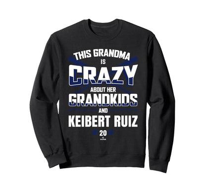 Grandma Crazy Keibert Ruiz Sweatshirt - Fun Novelty Design for Adults - T-Shirt, Sweatshirt, Hoodie