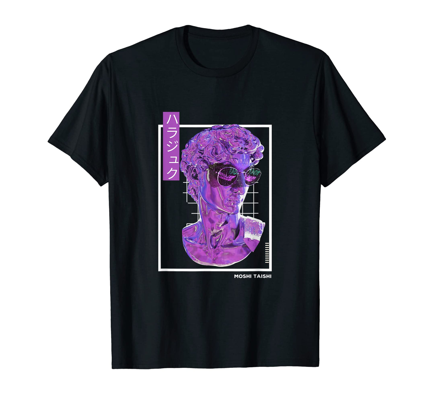 Vaporwave Statue Aesthetic Art T-Shirt - Aesthetic Graphic Men Women - T-Shirt, Sweatshirt, Hoodie