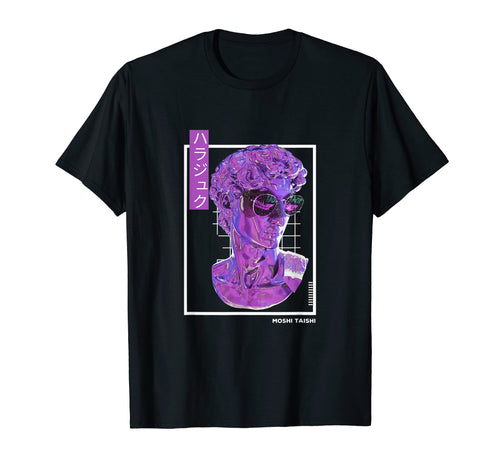 Vaporwave Statue Aesthetic Art T-Shirt - Aesthetic Graphic Men Women - T-Shirt, Sweatshirt, Hoodie